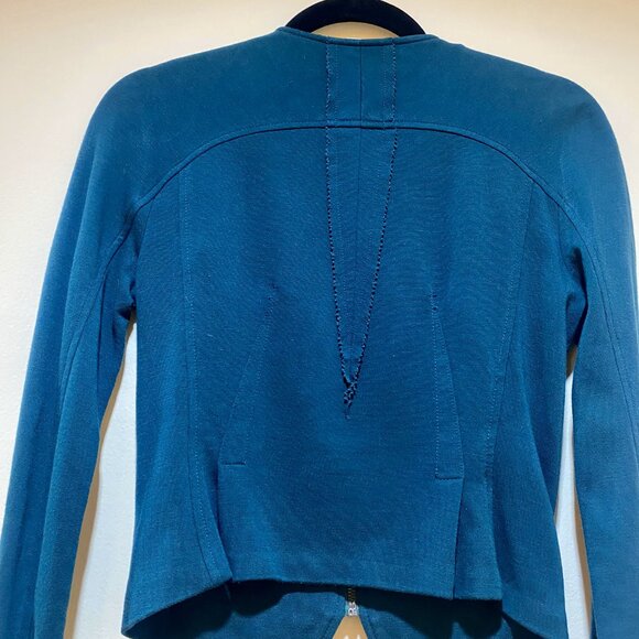 BCBGMaxAzria Fern Green Zip-Front Moto Jacket - Size XXS - Picture 9 of 16
